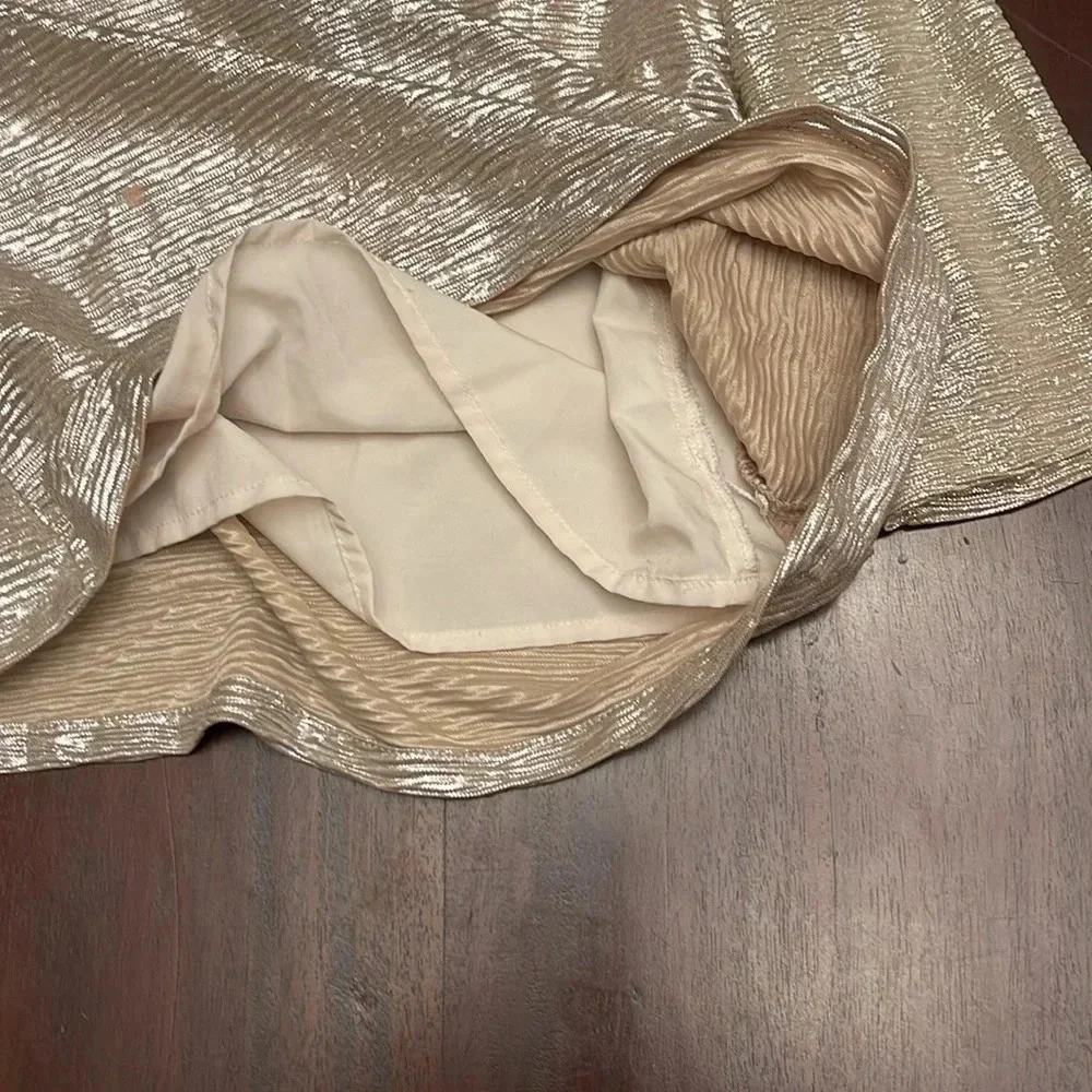 Gymboree crepe gold 3/4 sleeve shirt size M